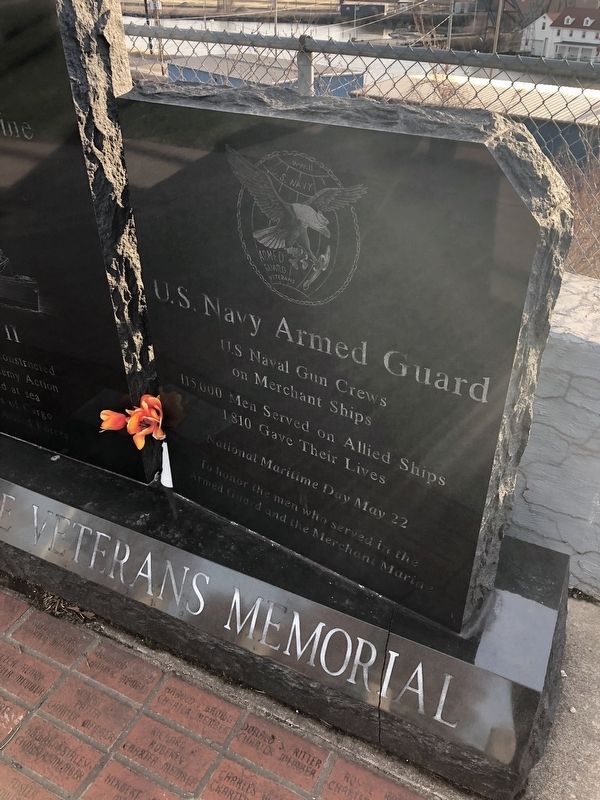 American Merchant Marine Veterans Memorial. Click for full size. American Merchant Marine Veterans Memorial image. Click for full size.