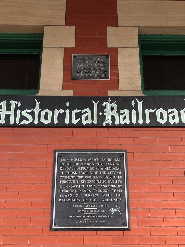 Conneaut Historical Railroad Museum Marker image. Click for full size.