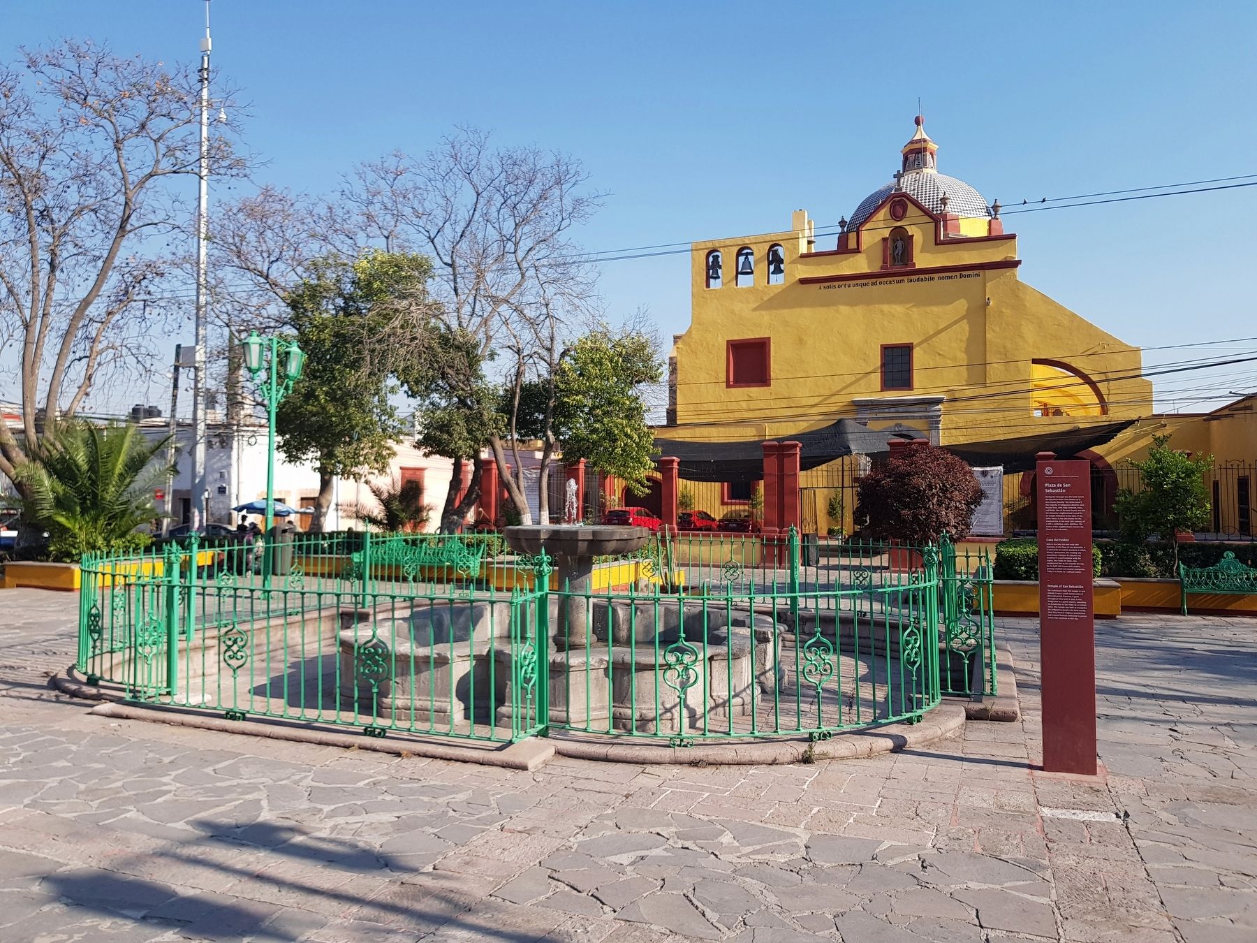 The Plaza and Temple of San Sebastin image. Click for full size.