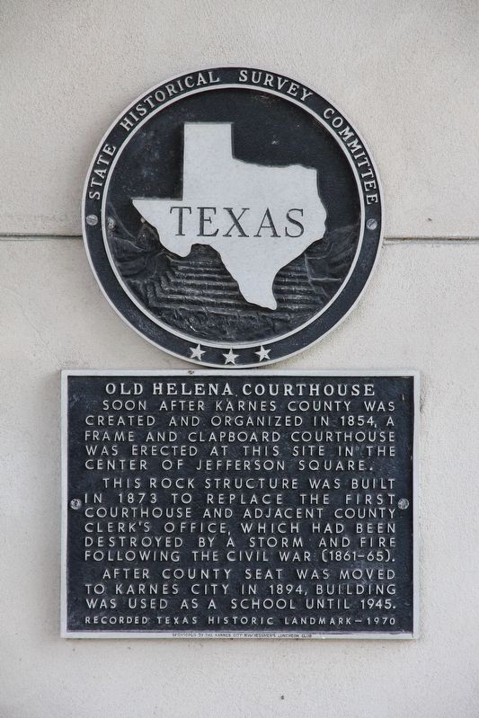 Old Helena Courthouse Marker image. Click for full size.