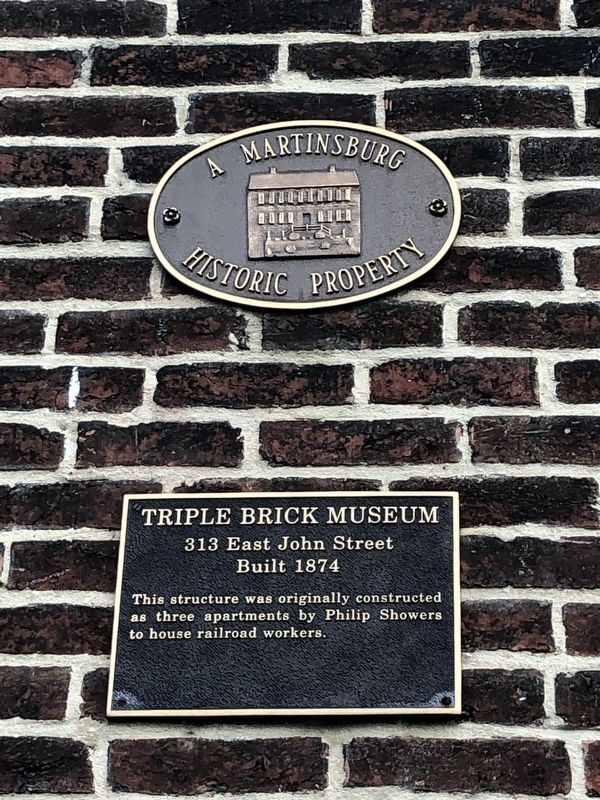 Triple Brick Museum Marker. Click for full size. Triple Brick Museum Marker image. Click for full size.