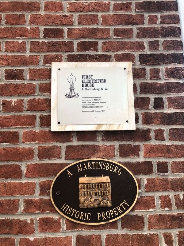 First Electrified House Marker image. Click for full size.