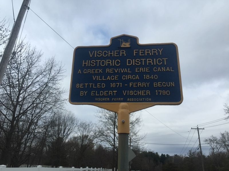 Vischer Ferry Historic District Marker image. Click for full size.