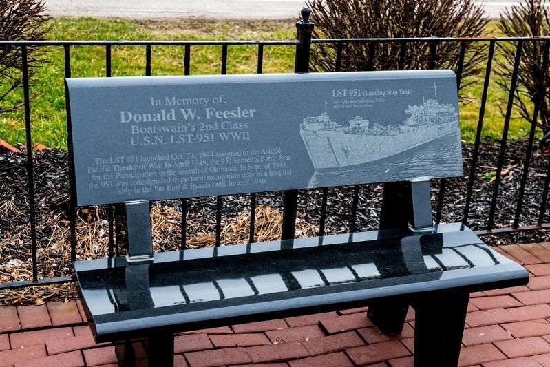 Donald W. Feesler Bench image. Click for full size.