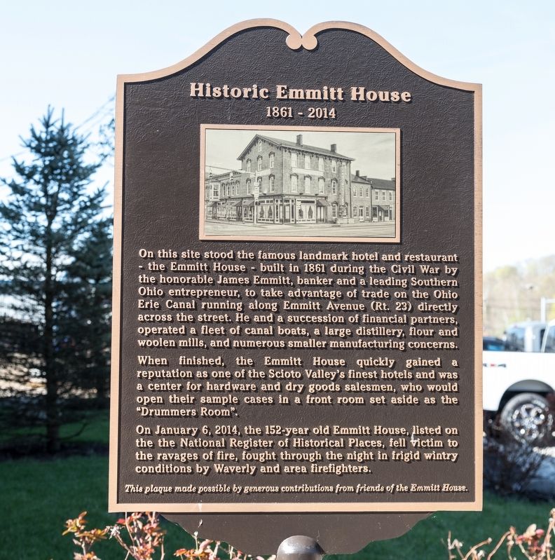 Historic Emmitt House Marker image. Click for full size.
