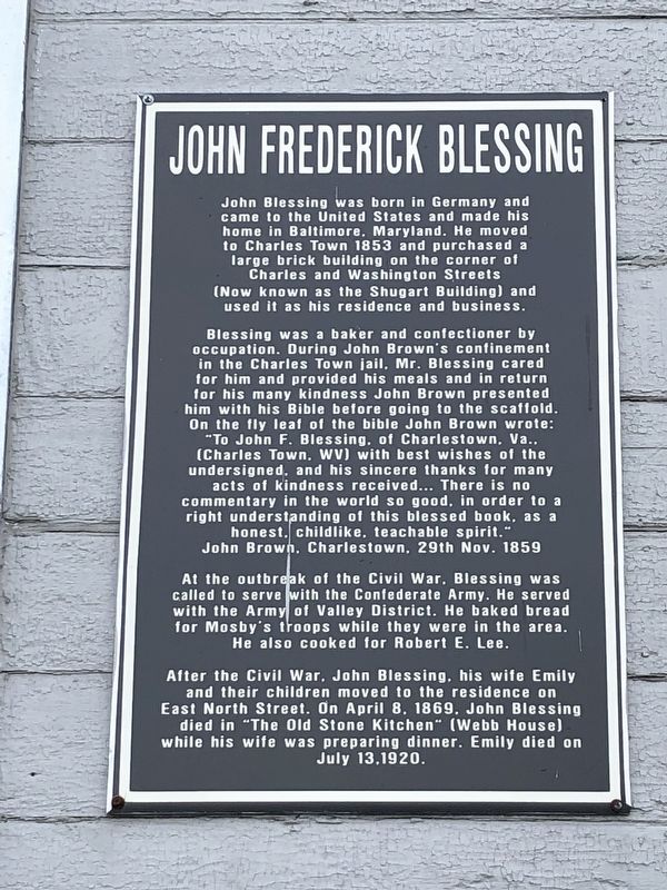 John Frederick Blessing Marker image. Click for full size.