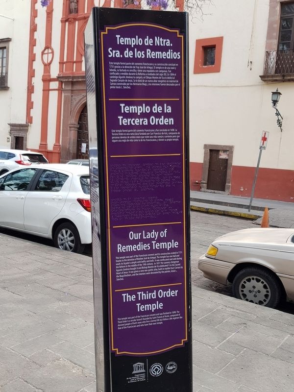 Our Lady of Remedies Temple / The Third Order Temple / San Francisco Temple Marker image. Click for full size.