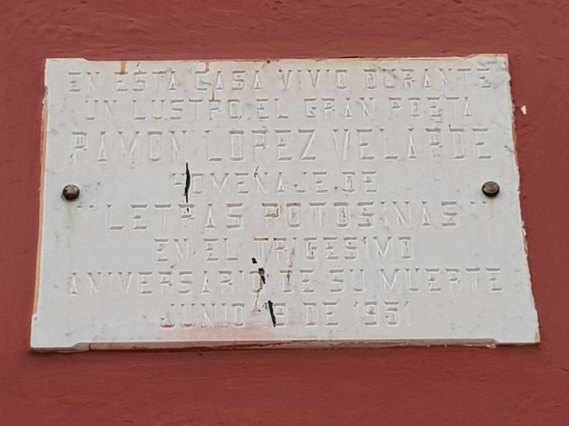 Ramón López Velarde Marker. Click for full size. Ramón López Velarde Marker image. Click for full size.
