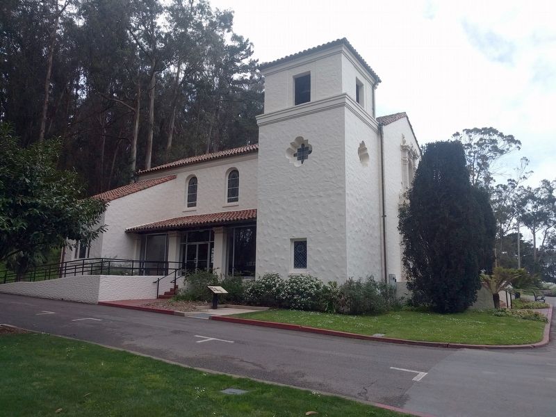 Post Chapel and Marker. Click for full size. Post Chapel and Marker image. Click for full size.