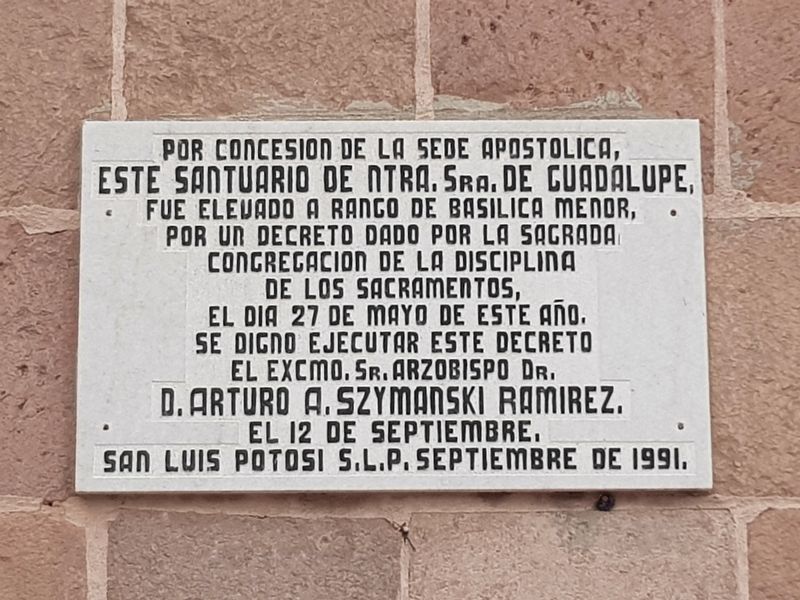An additional Basilica of Guadalupe Marker image. Click for full size.