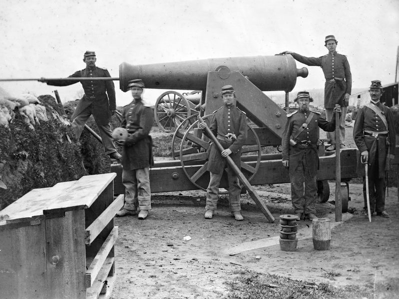 Loading a Cannon, 1862 image. Click for full size.