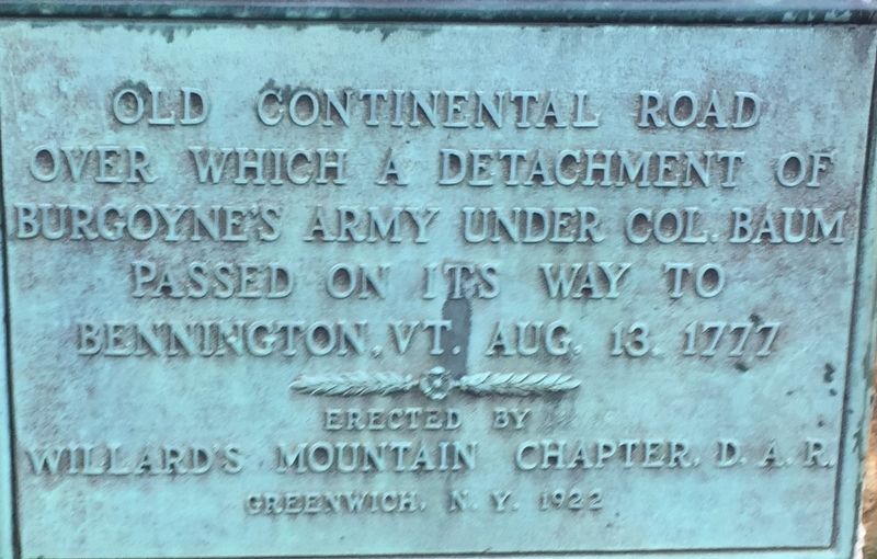 Old Continental Road Marker. Click for full size. Old Continental Road Marker image. Click for full size.