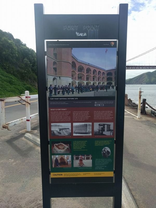Fort Point National Historic Site Marker image. Click for full size.