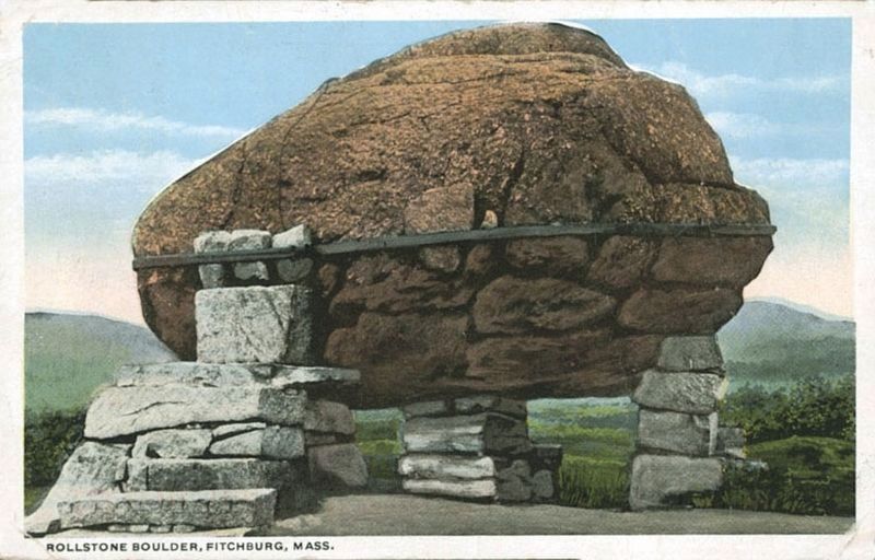 Rollstone Boulder at Its Original Location image. Click for full size.