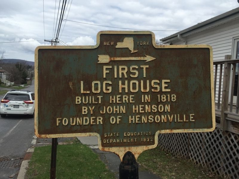 First Log Cabin Marker. Click for full size. First Log Cabin Marker image. Click for full size.
