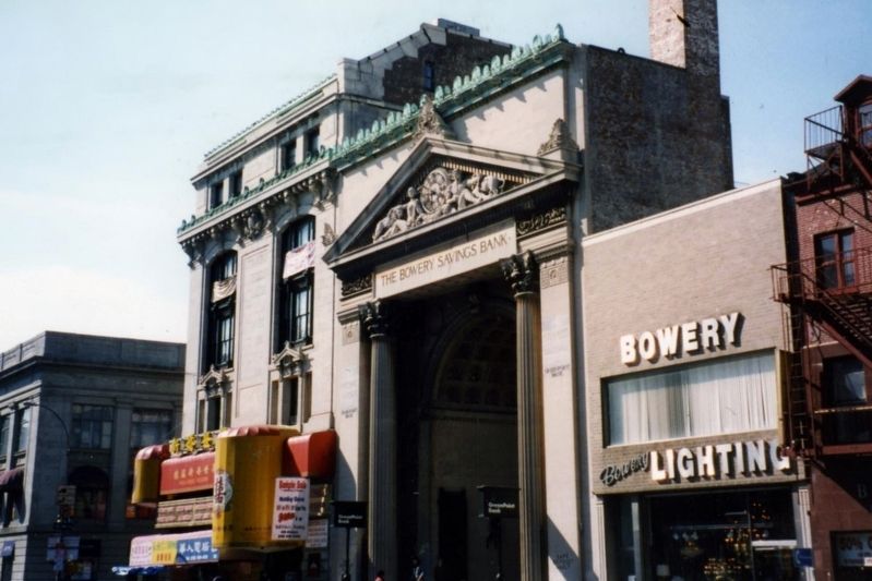 Former Bowery Savings Bank image. Click for full size.