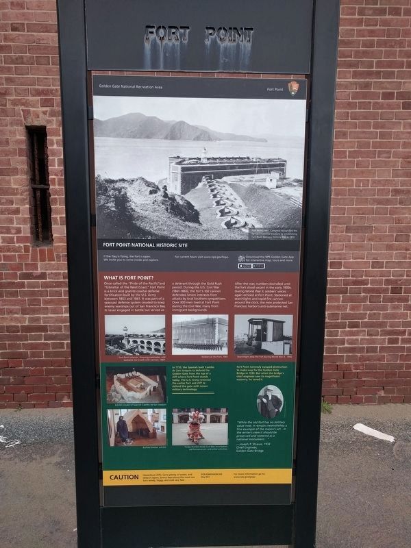 Fort Point National Historic Site Marker image. Click for full size.