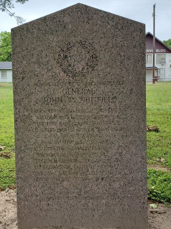 General John W. Whitfield Marker Front image. Click for full size.