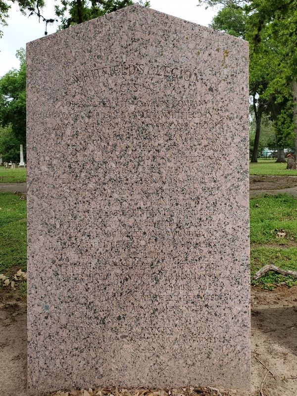 General John W. Whitfield Marker Rear image. Click for full size.
