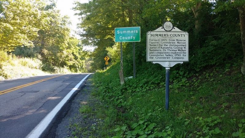 Summers County Marker image. Click for full size.