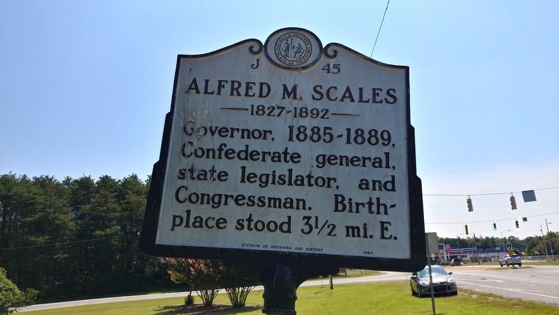 Alfred M. Scales Marker image. Click for full size.