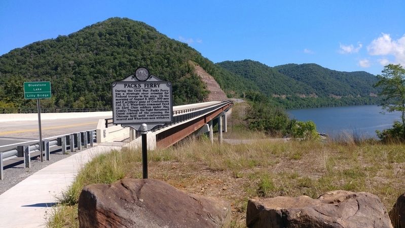 Pack's Ferry Marker. Click for full size. Pack's Ferry Marker image. Click for full size.