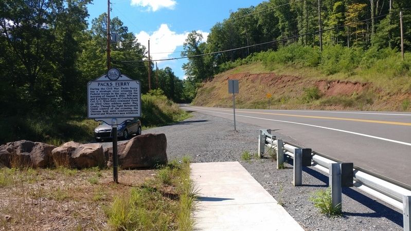 Pack's Ferry Marker. Click for full size. Pack's Ferry Marker image. Click for full size.