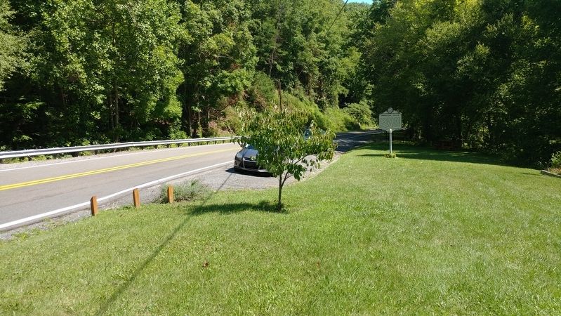 Pipestem Falls Marker. Click for full size. Pipestem Falls Marker image. Click for full size.