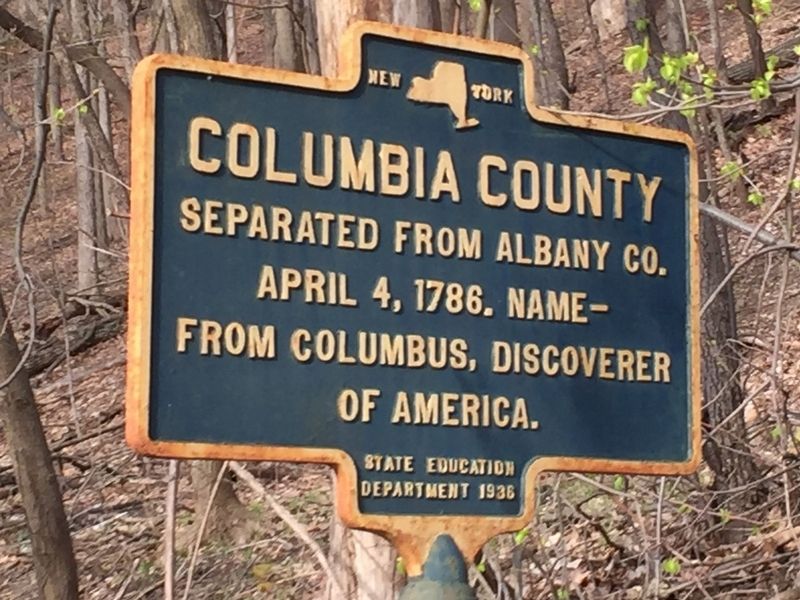 Columbia County Marker. Click for full size. Columbia County Marker image. Click for full size.