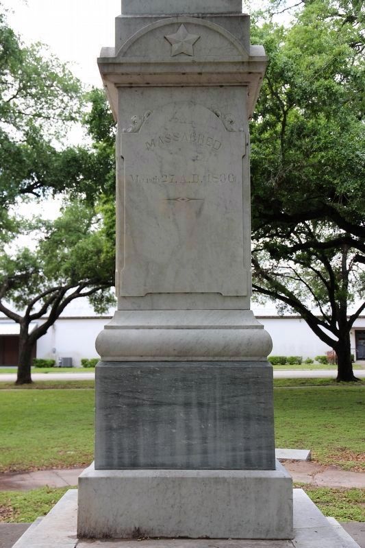 J. W. Fannin Monument East Face image. Click for full size.