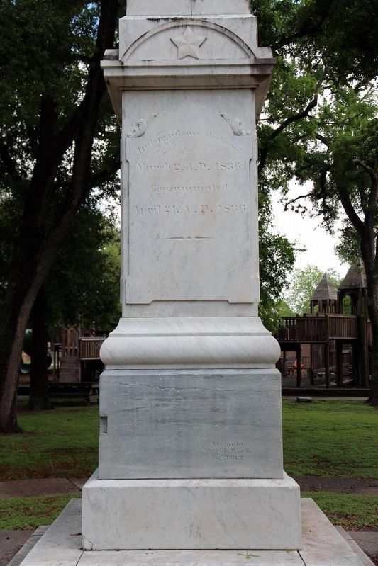 J. W. Fannin Monument West Face image. Click for full size.