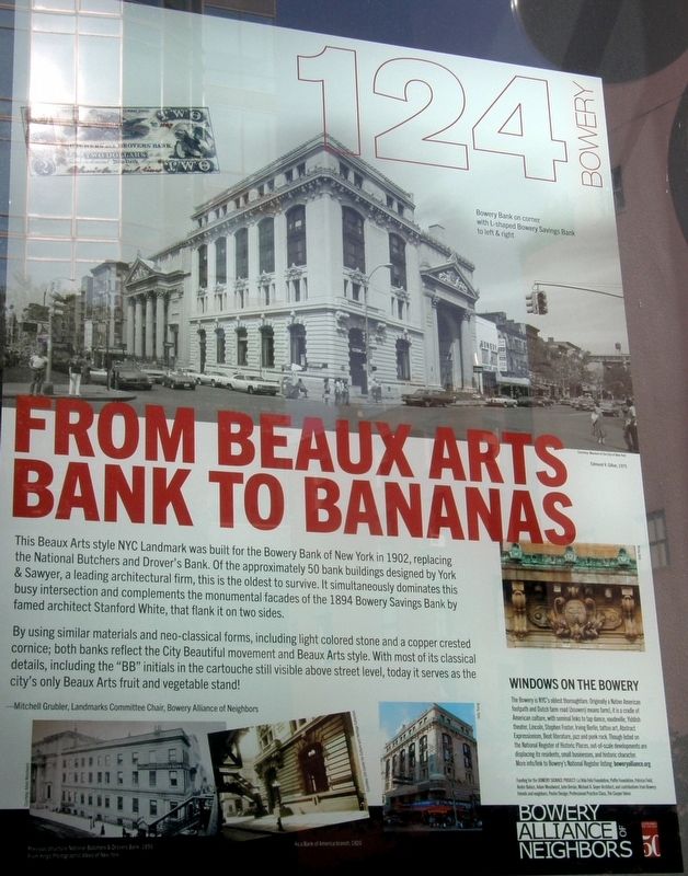 From Beaux Arts Bank To Bananas Marker. Click for full size. From Beaux Arts Bank To Bananas Marker image. Click for full size.