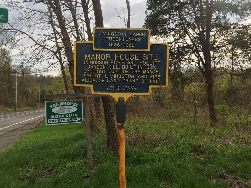 Manor House Site Marker. Click for full size. Manor House Site Marker image. Click for full size.
