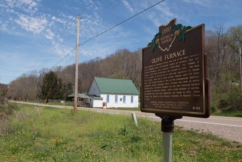 Olive Furnace Marker image. Click for full size.