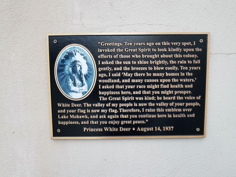 Princess White Deer Marker image. Click for full size.