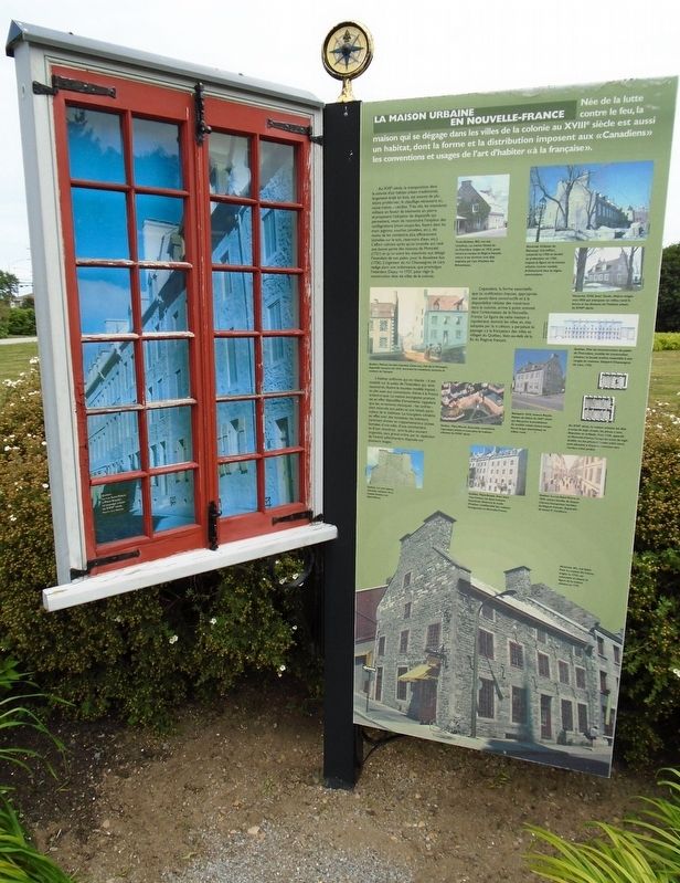 La maison urbaine en Nouvelle-France / The Urban House in New France Marker. Click for full size. La maison urbaine en Nouvelle-France / The Urban House in New France Marker image. Click for full size.