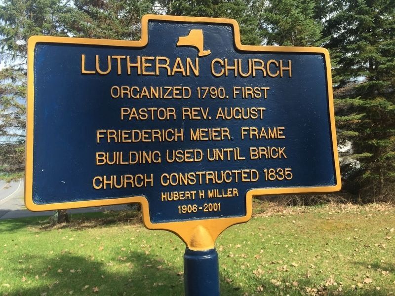 Lutheran Church Marker image. Click for full size.