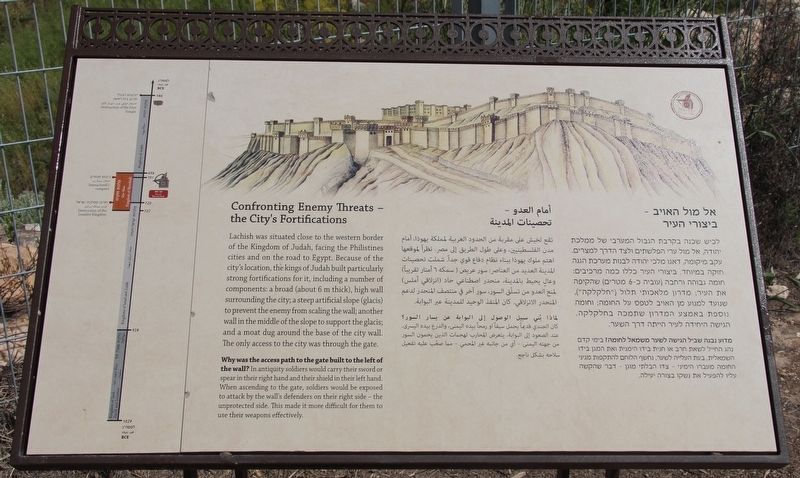 Confronting Enemy Threats - the Citys Fortifications Marker image. Click for full size.