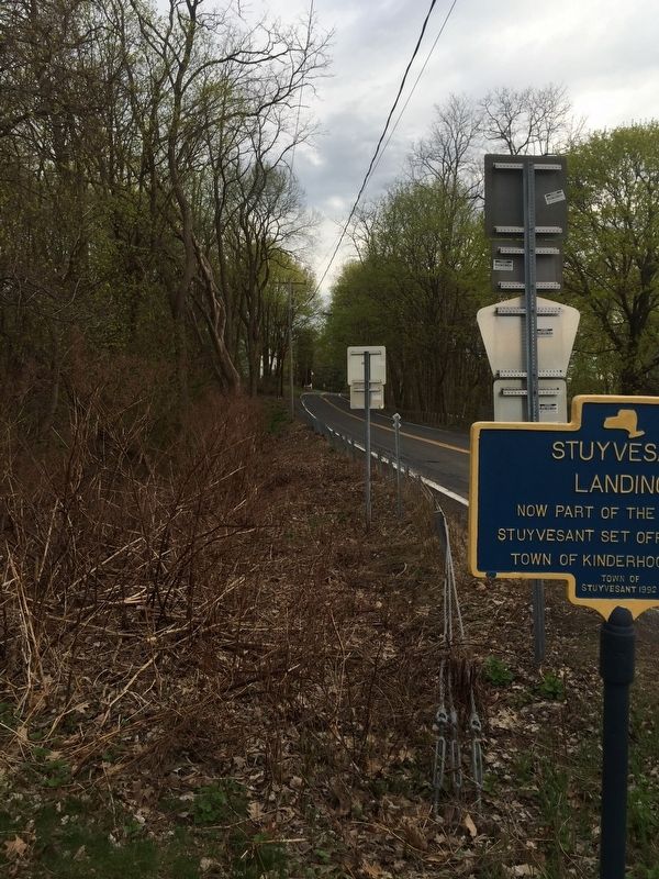 NY 9J at Stuyvesant Landing Marker. Click for full size. NY 9J at Stuyvesant Landing Marker image. Click for full size.