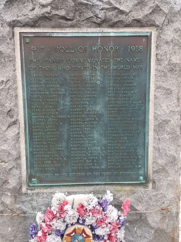 Roll of Honor Marker. Click for full size. Roll of Honor Marker image. Click for full size.