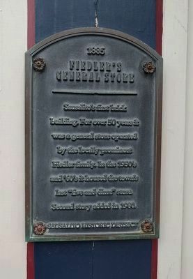 Fiedler's General Store Marker. Click for full size. Fiedler's General Store Marker image. Click for full size.