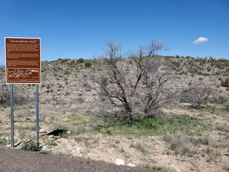 Chaves Historic Trail Marker. Click for full size. Chaves Historic Trail Marker image. Click for full size.