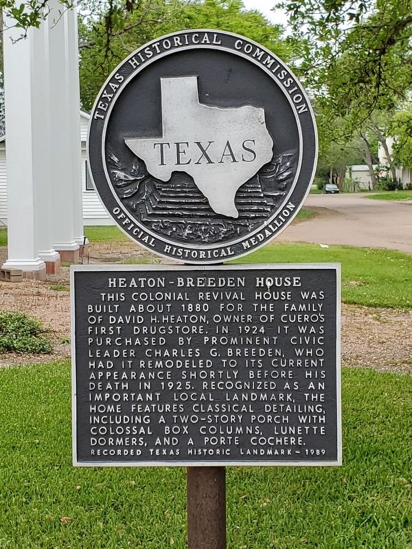 Heaton-Breeden House Marker image. Click for full size.