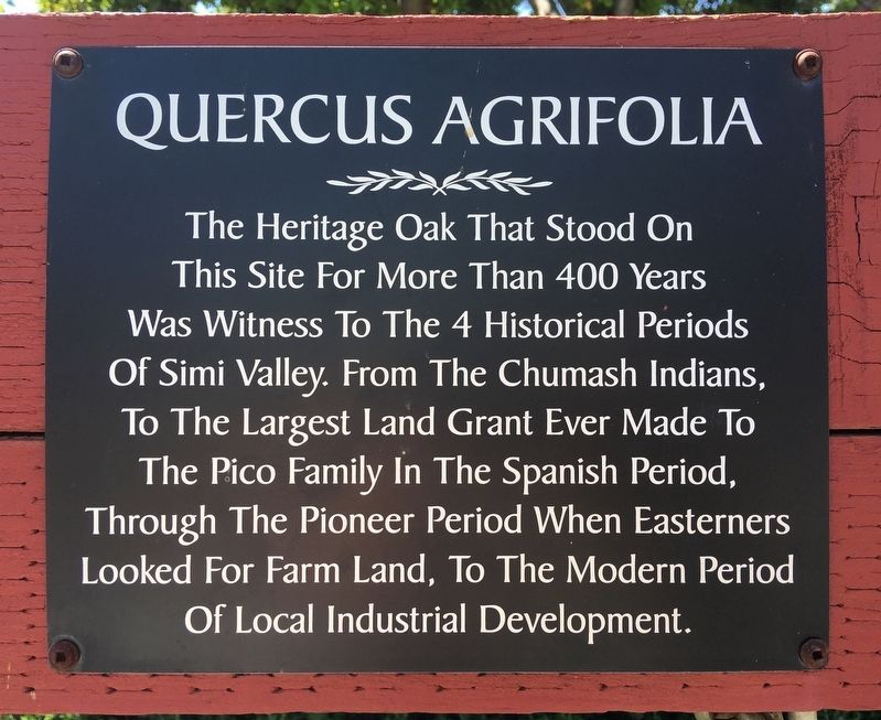 Heritage Oak Marker image. Click for full size.
