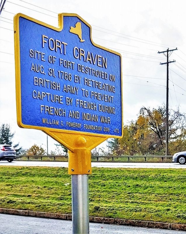 Fort Craven Marker. Click for full size. Fort Craven Marker image. Click for full size.