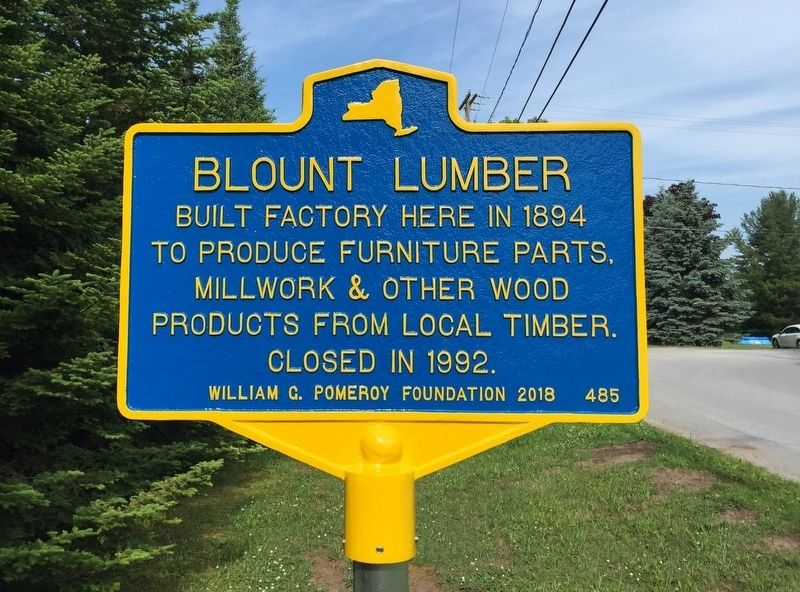 Blount Lumber Marker image. Click for full size.