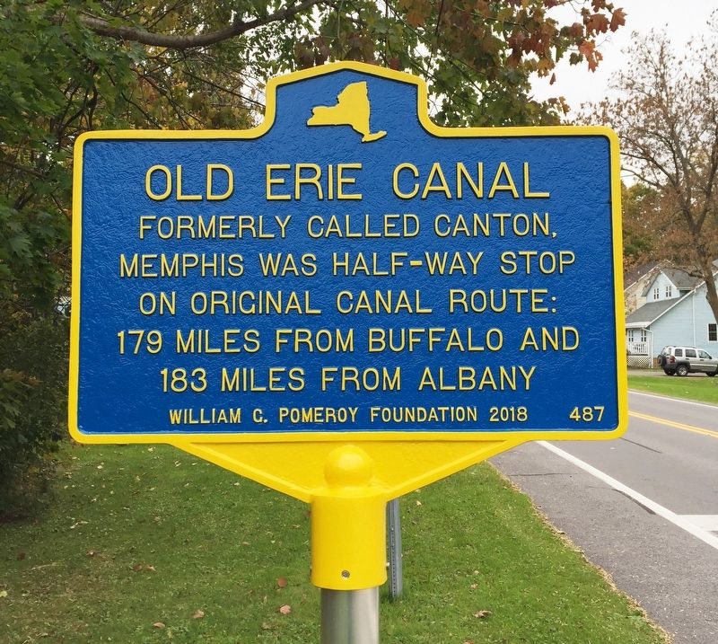 Old Erie Canal Marker image. Click for full size.