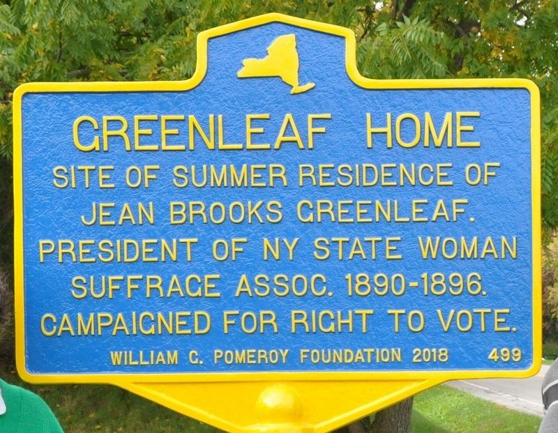 Greenleaf Home Marker. Click for full size. Greenleaf Home Marker image. Click for full size.