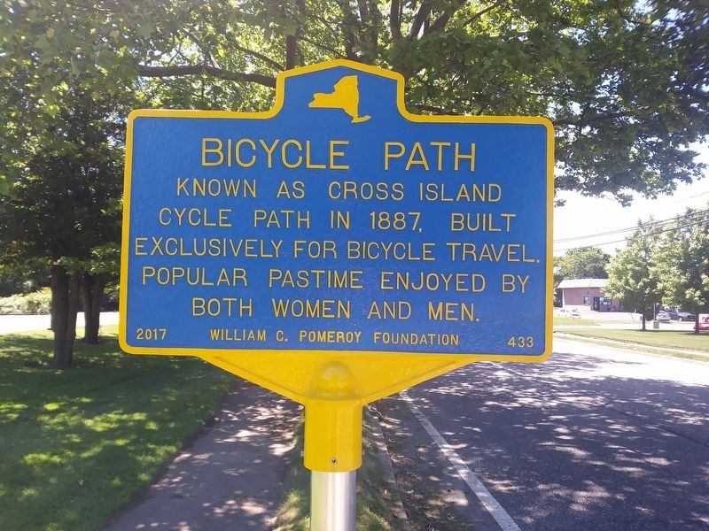 Bicycle Path Marker image. Click for full size.