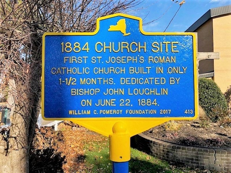 1884 Church Site Marker image. Click for full size.